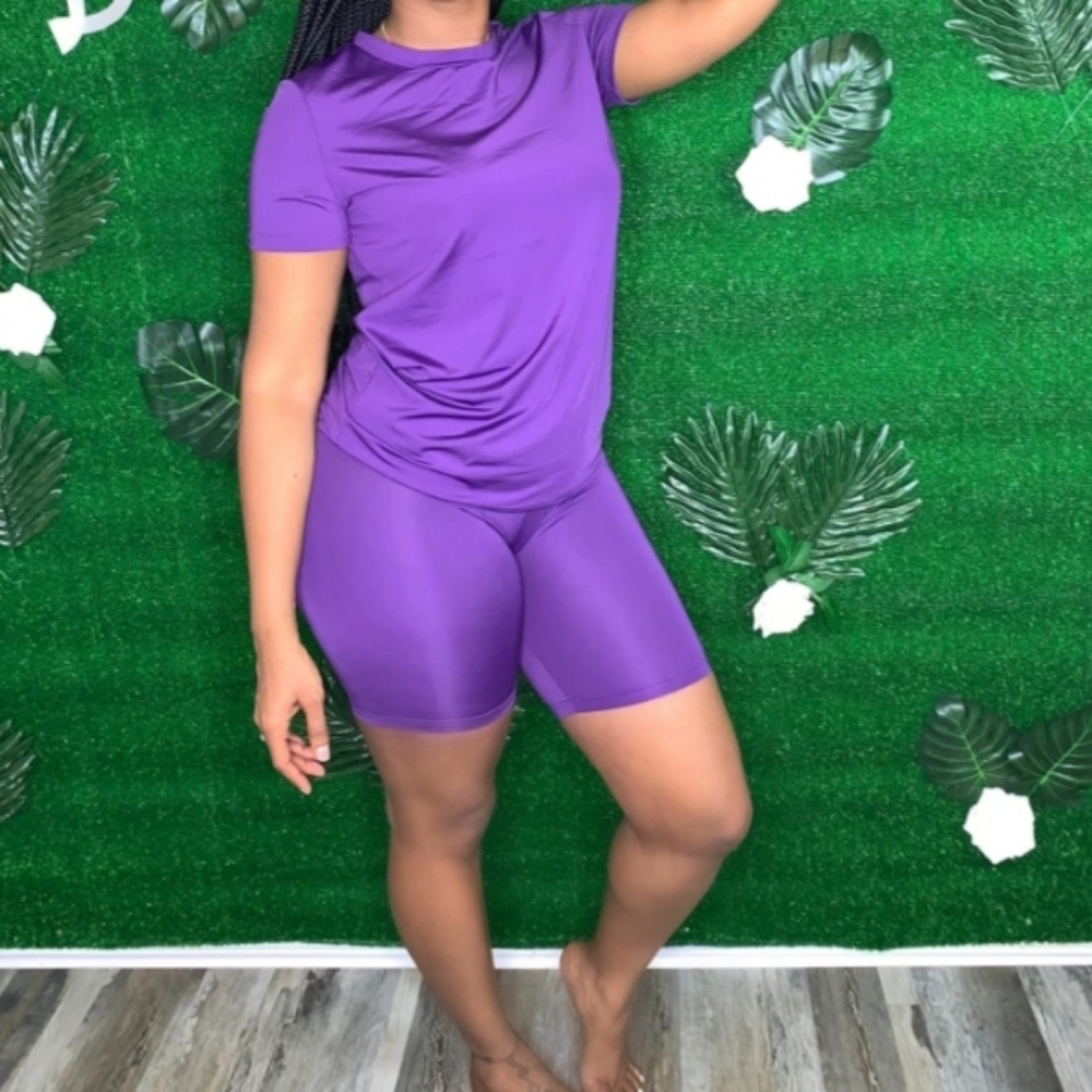 Purple Short Set